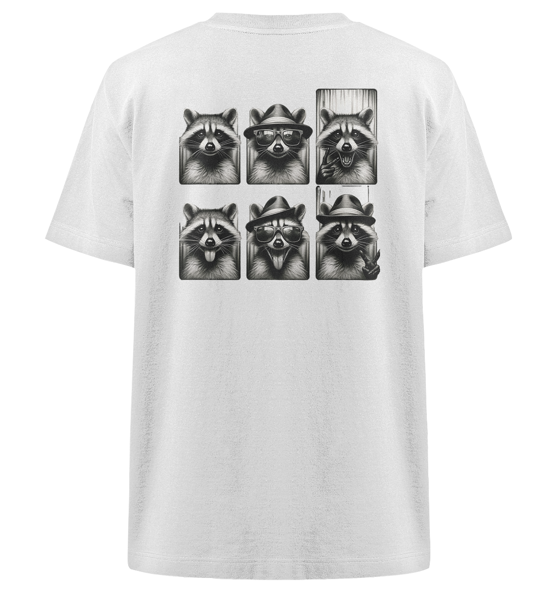verrückte Waschbären - Heavy Oversized Organic Shirt