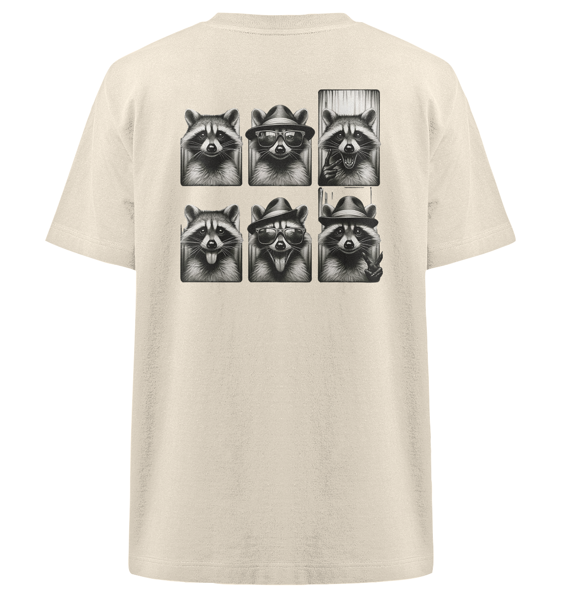 verrückte Waschbären - Heavy Oversized Organic Shirt