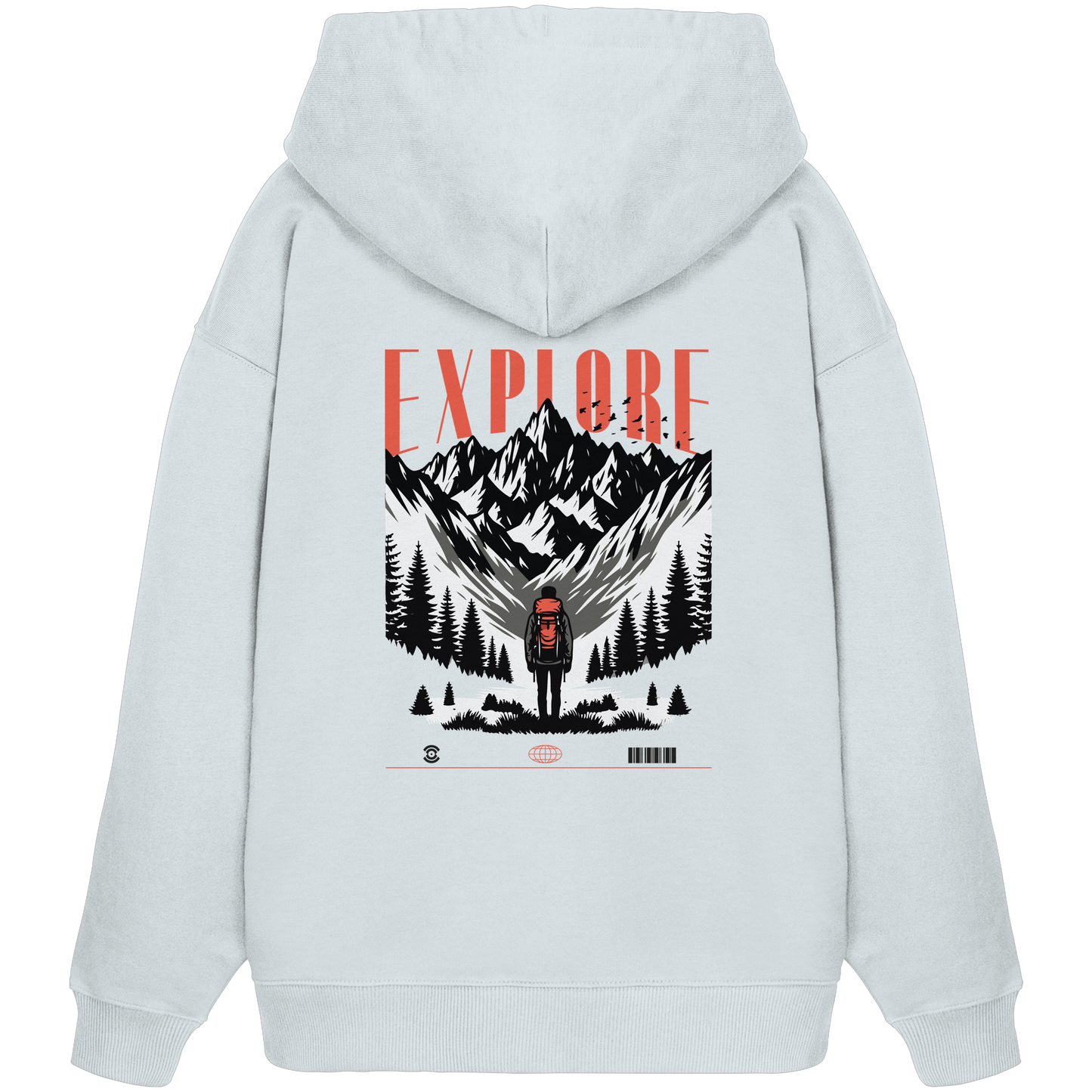 Explore - Organic Oversize Hoodie