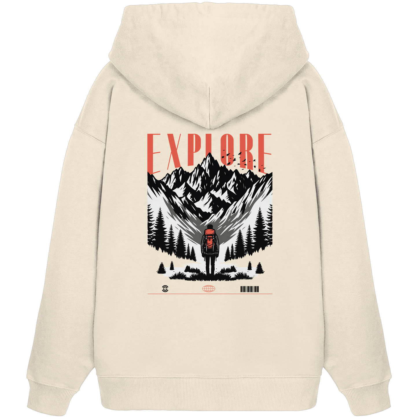 Explore - Organic Oversize Hoodie