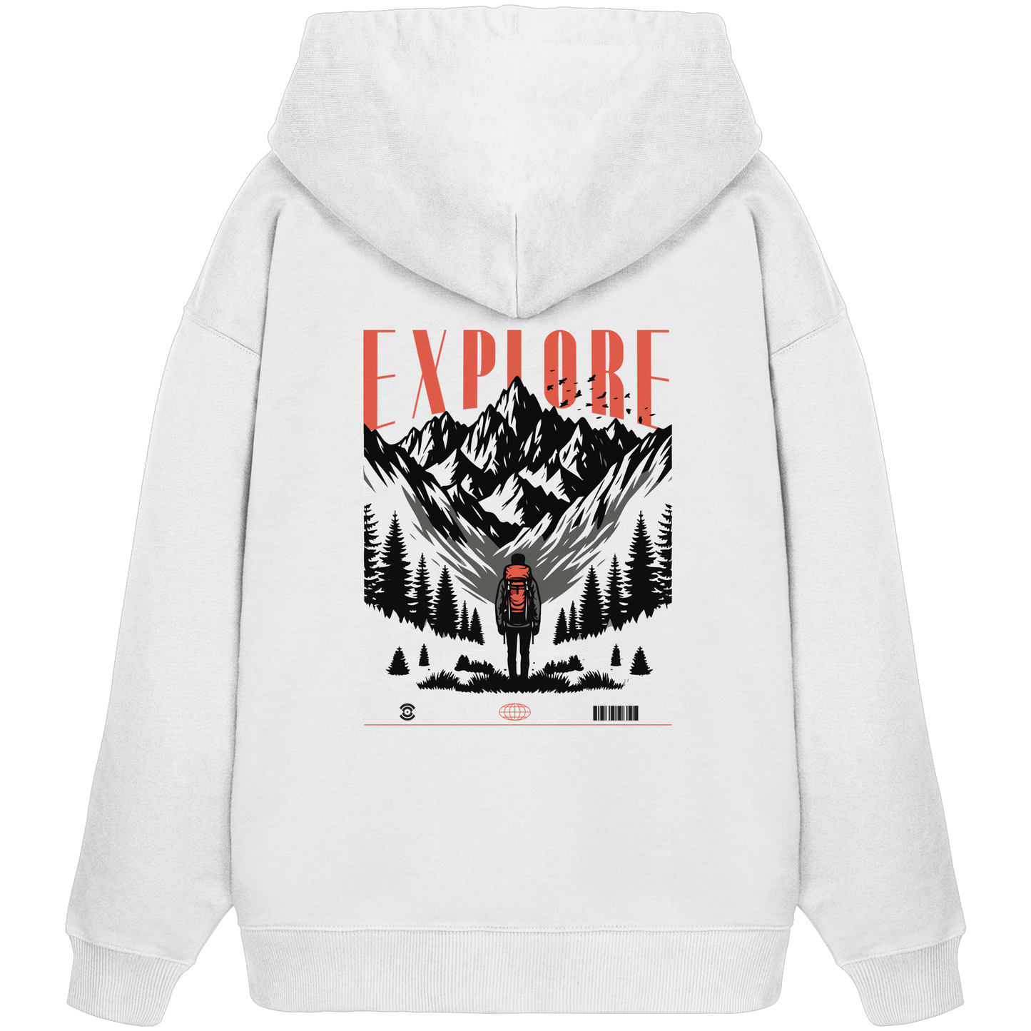 Explore - Organic Oversize Hoodie
