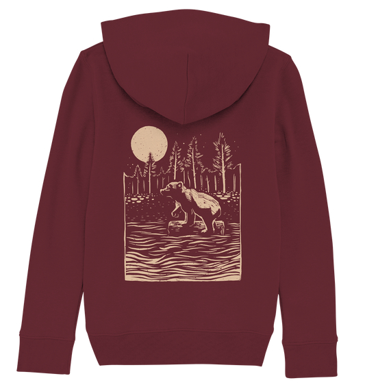 Bear in River - Kids Organic Hoodie