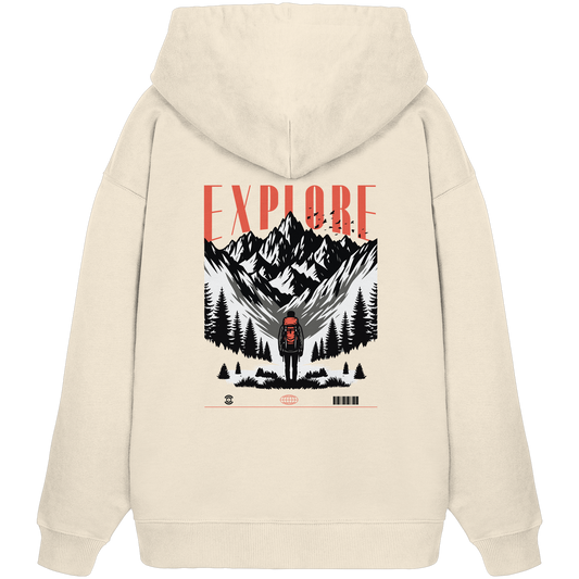 Explore - Organic Oversize Hoodie