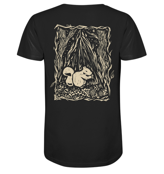 Eichhörnchen Backprint - Organic Shirt