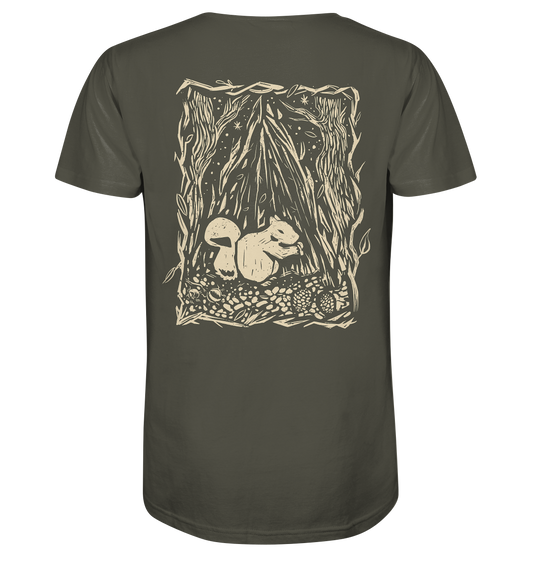 Eichhörnchen Backprint - Organic Shirt