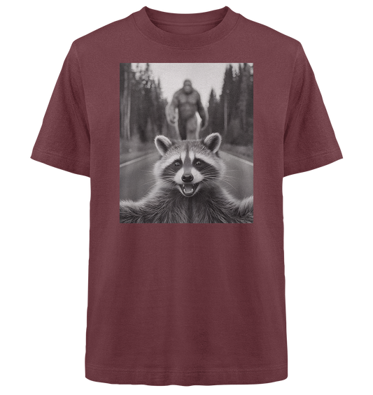 Racoon Selfie - Oversized Shirt  - Heavy Oversized Organic Shirt