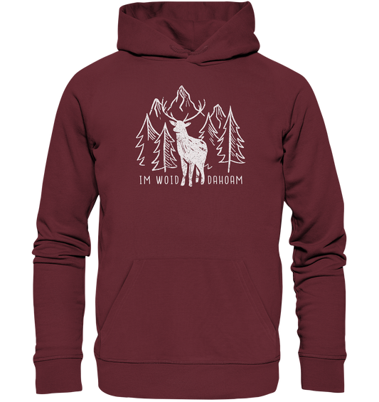 Im Woid Dahoam - Organic Hoodie