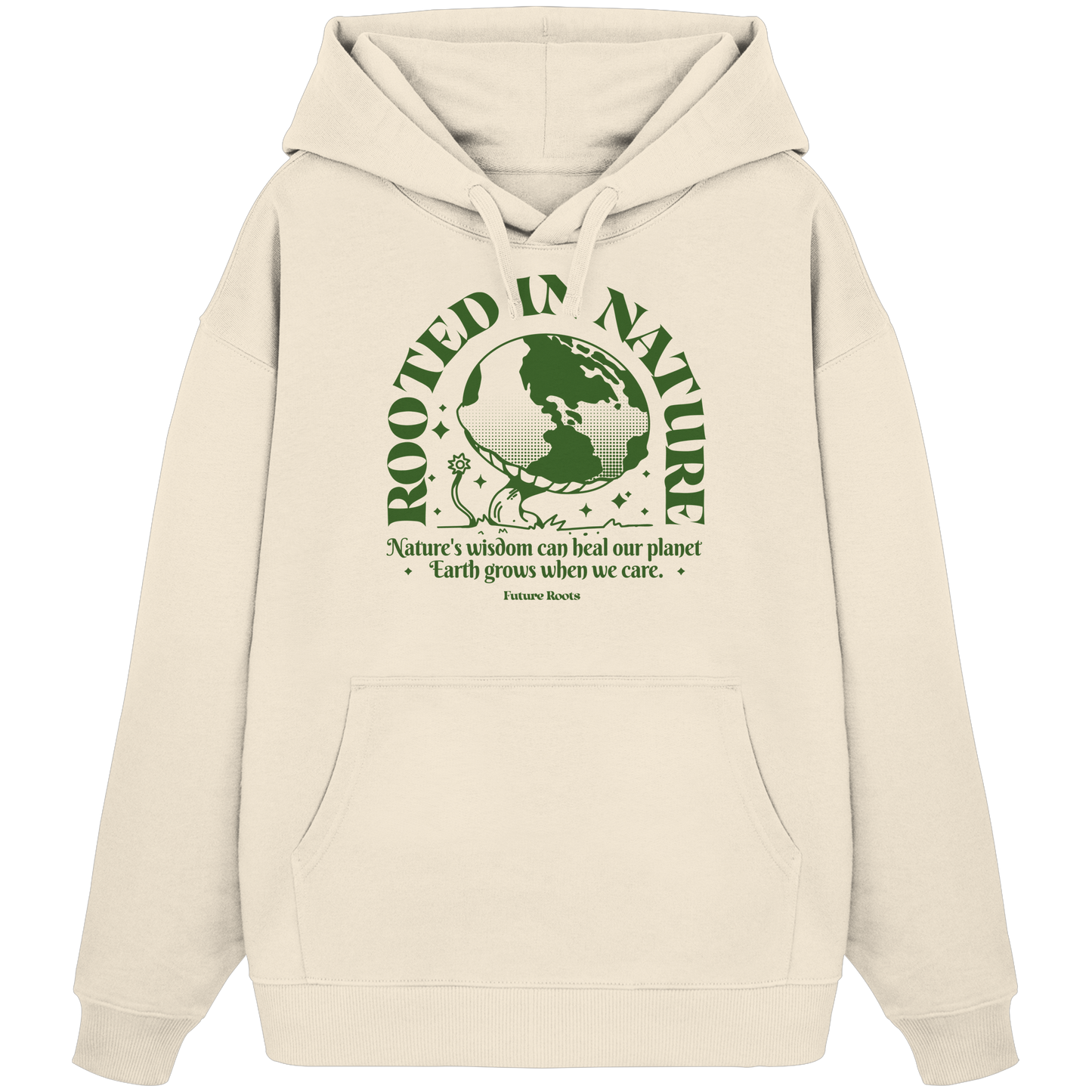 Rooted in Nature - Organic Oversize Hoodie